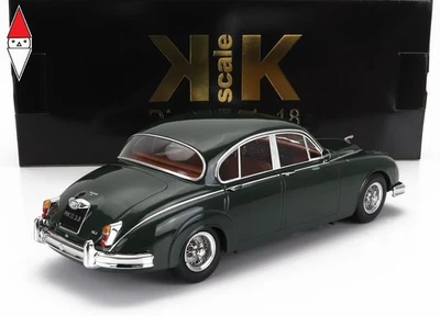 1/18 KK SCALE JAGUAR MKII 3.8 LHD 1959 DARK GREEN - Immagine 1 di 2