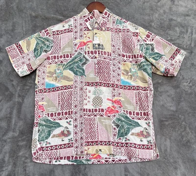 Reyn Spooner Mele Shirt Mens Medium Kalikimaka Hawaiian Christmas Vintage SS - Image 1 of 4