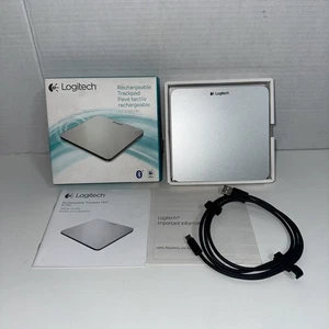 Logitech Rechargeable Trackpad T651 w/ charging cable Untested S1 - Afbeelding 1 van 7