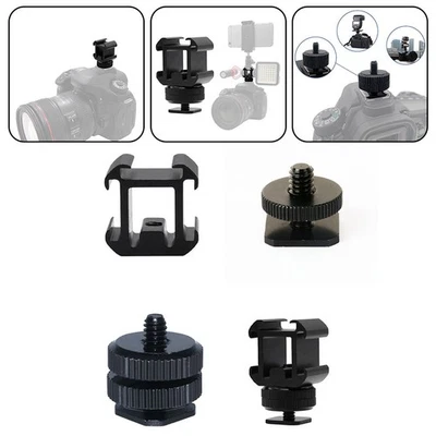 Triple Hot Shoe Mount Adapter for Photographers Enhance Your Creative Setup - Image 1 of 4
