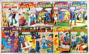 Lois Lane Vintage Silver Age DC Comics Superman Lower Grade Reader Lot of 10 - Picture 1 of 3