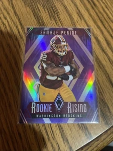 2017 Panini Phoenix Samaje Perine Rookie Rising Purple Parallel SSP /75 RC - Picture 1 of 2