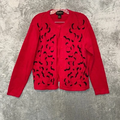 Cárdigan suéter con cuentas de hadas oscuras caprichoso clásico para mujer Requirements L Foto 1 de 4