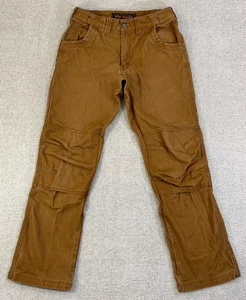 Walls Ditch Digger Work Pants Men's 30x32 Brown Double Knee Stretch Duck Canvas - Picture 1 of 10