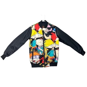 Members Only Nickelodeon Bomberjacke XS RugratsHey Arnold Ren Stumpy CatDog - Bild 1 von 14