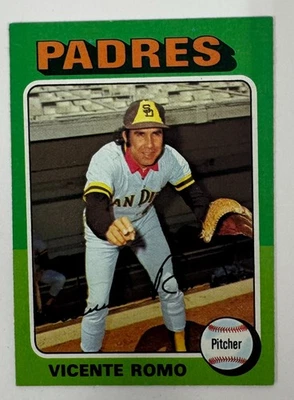 1975 Topps MINI #274 Vicente Romo Padres - Image 1 of 2