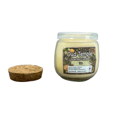 Vela de cera de soja perfumada/perfume Oud Temple frasco de 7 oz P008C 9 opções de cores - Imagem 1 de 4