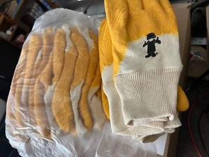 12-pairs Rubber coated Work/Gardening Gloves - Picture 1 of 7