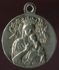 Vintage Catholic Religious Medal SILVER TONE / Blessed Mother Mary & Child Jesus