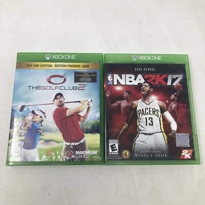 NBA 2K17 and The Golf Club 2: Day One Edition Xbox One sports games bundle - Image 1 of 4