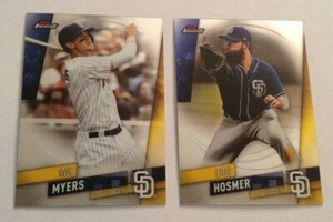 2019 Topps Finest Base (No RC) Team Set PADRES x2 Eric Hosmer & Wil Myers