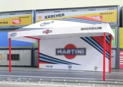Rally tent Scale 1:24 Sports model car display Racetrack diorama decoration - Image 1 of 3