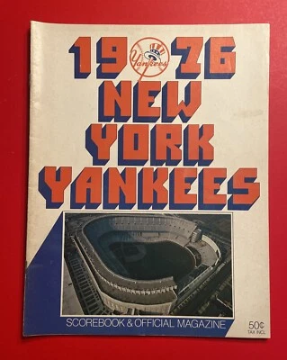 1976 NEW YORK YANKEES Stadium CHICAGO WHITE SOX MLB Baseball Program Vtg 1970’s - Image 1 of 4