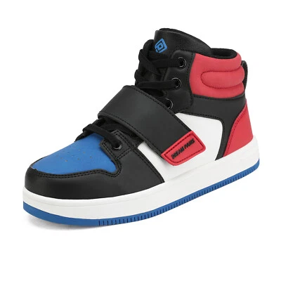 Kids Boys Girls High Top Sneaker Youth Fashion Basketball Shoes - Image 1 of 4