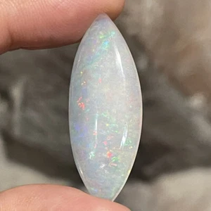 11.9ct 38x14.7x4.6mm Fine Pin Fire Marquise Ethiopian Welo Opal Gemstone Gem - Picture 1 of 12