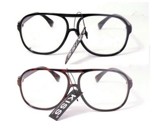 LUNETTES VERRES TRANSPARENTS AVIATEUR HOMME FEMMME CLAIRS FASHION ST106CL - Imagen 1 de 5