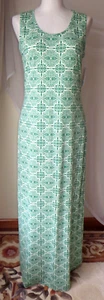LULA ROE DRESS SCOOP NECK SLEEVELES GREEN PULLOVER LARGE TALL DANI MAXI NEW - Picture 1 of 11