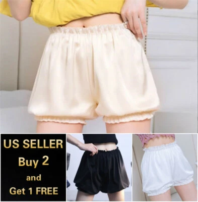 Vestido saia calça legging feminina parte inferior bloomers segurança elástica sob shorts - Imagem 1 de 4