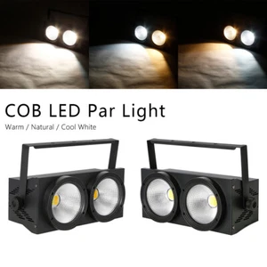 2PC 200W Par Light COB LED DMX Stage DJ Audience Spotlight Warm + Cool White - Picture 1 of 9