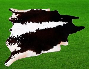 New Cowhide Rugs Area Cow Skin Leather 19.48 sq.feet (51"x55") Cow hide U-3239