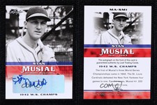 2015 Leaf Heroes of Baseball Milestone Stan Musial #MA-SM01 Auto HOF