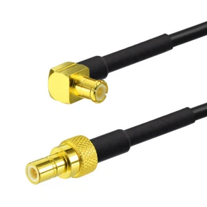 MCX męski na gniazdo SMB DAB + kabel antenowy radiowy 1m przedłużacz RG174 100CM - Zdjęcie 1 z 2