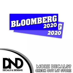Bloomberg 2020 calcomanía adhesiva parachoques demócrata paquete de 2 9" x 3" D& azul - Imagen 1 de 2