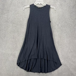 MICHELLE BY Comune Kleid Damen Small dunkelblau Tunika High Low ärmellos Boho - Bild 1 von 11