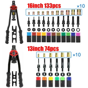 Rivet Gun Kit Rivnut Thread Setting Tool Nut Setter NutSert Metric SAE Riveting - Picture 1 of 33