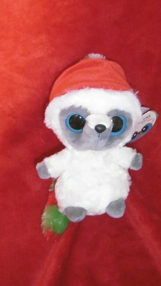 Doudou PELUCHE YooHoo & Friends YooHoo Le Galago Blanc et Rouge 20 cm - Photo 1/1