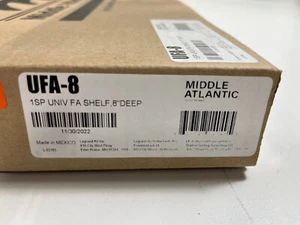 Middle Atlantic Products UFA-8 8" Vented 1U Rack Shelf - NEW! - Picture 1 of 2