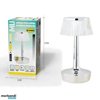 Controllo tattile touch, Lampada da tavolo, Stile in cristallo, senza Fili - Immagine 1 di 4