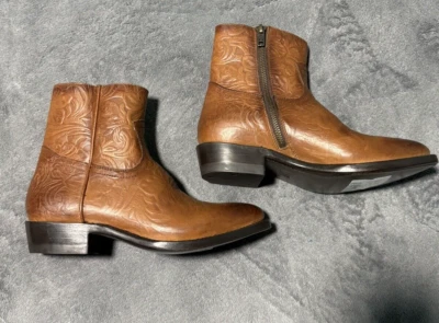 Женские антикварные кожаные сапоги Frye Billy на молнии размер 6 м - Изображение 1 из 4