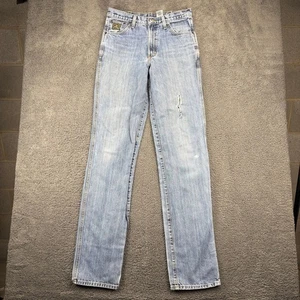 Cinch Jeans Mens 32x40 Light Wash Denim Blue Distressed Western Cowboy Workwear - Picture 1 of 16