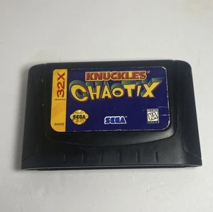 Authentic 1995 Knuckles Chaotix Game Cartridge For Sega Genesis 32X Sonic TESTED - Picture 1 of 3