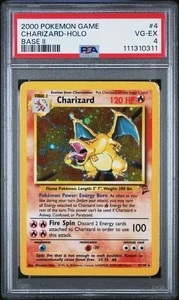 2000 POKEMON GAME BASE II #4/130 CHARIZARD HOLO psa 4 - Picture 1 of 2
