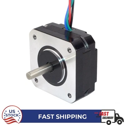 Motor paso a paso Nema 17 de cuerpo corto 16 N cm (22,6 oz. pulgadas) 1A 20 mm 4 hilos 17 HS08-1004S Foto 1 de 4
