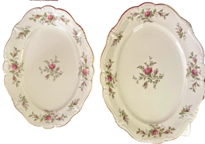 2 ROSENTHAL SELB-GERMANY POMPADOUR ANTOINETTE -15" & 12.3/4"- OVAL PLATTERS - Picture 1 of 6
