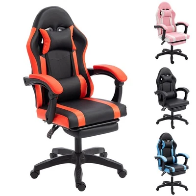 Silla Gaming Ergonómica Computadora Oficina Silla Reclinable Giratorio Asiento Reclinable Foto 1 de 4