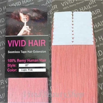 20pcs 22 " Remy sans Couture PU Bande Peau Trame Humain Hair Extensions Bébé - Image 1 of 2