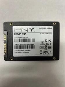 PNY CS900 SATA III Internal 240GB Solid State Drive SSD Tested Works - Afbeelding 1 van 2