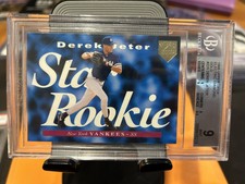 1995 Upper Deck Electric Diamond Gold HTF Derek Jeter Yankees BGS 9 Mint POP 11!