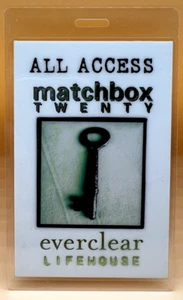 Matchbox Twenty 2001 Mad Season mit Everclear Lifehouse laminiertem Backstage Pass - Bild 1 von 2