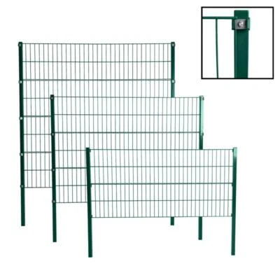 Doppelstabmattenzaun Gitterzaun Drahtgitter Grün Garten-Zaun Stabmattenzaun - Bild 1 von 4