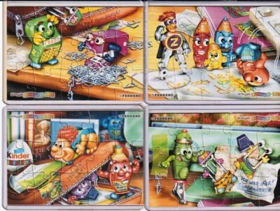 Ü Ei Superpuzzle Schreibtischbande alle 4 Puzzle in Hülle + BPZ - Bild 1 von 2