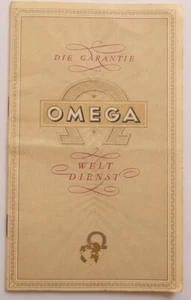 Omega Watch Guarantee Booklet – Original 1953 Warranty, Swiss Dealer Stamp VNTG - Picture 1 of 7