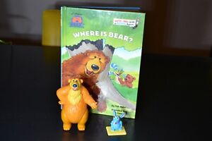 Bear in the Big Blue House Book and Figures Lot Tutter the Mouse Where is Bear
