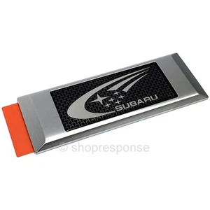 JDM Subaru 02-07 Impreza WRX STi GDA GDB Rear Carbon SWRT SUBARU Emblem JAPAN - Picture 1 of 2