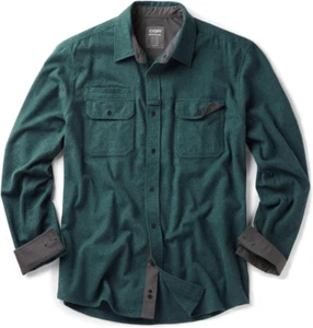 Men'S All Cotton Flannel Shirt, Long Sleeve Casual Button down Plaid Shirt, Brus - Picture 1 of 12
