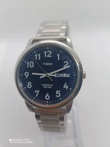 Reloj de cuarzo Timex INDIGLO esfera azul indicador día/fecha - Imagen 1 de 18